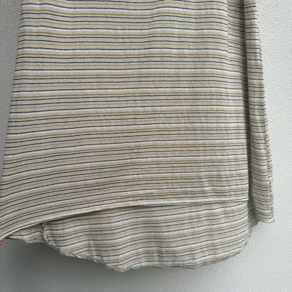 prAna Jasmine Maxi Hi-Low Skirt XL Stone Stripe - Picture 3 of 8